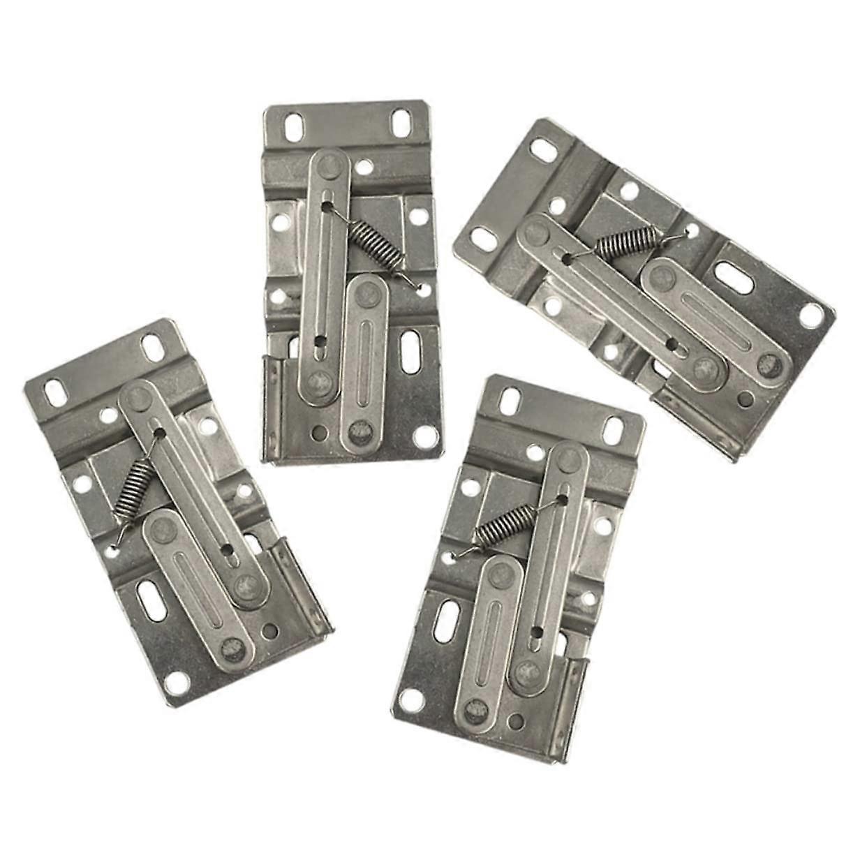 Spring Hinge for Kitchen Cabinet Installation 4 Pack Adjustable Durable Easy Mount Tipping Lockers Bookcases