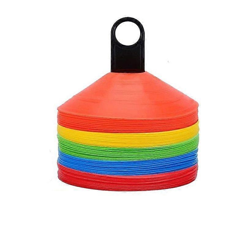 50 PVC Sports Training Cones with Storage Case