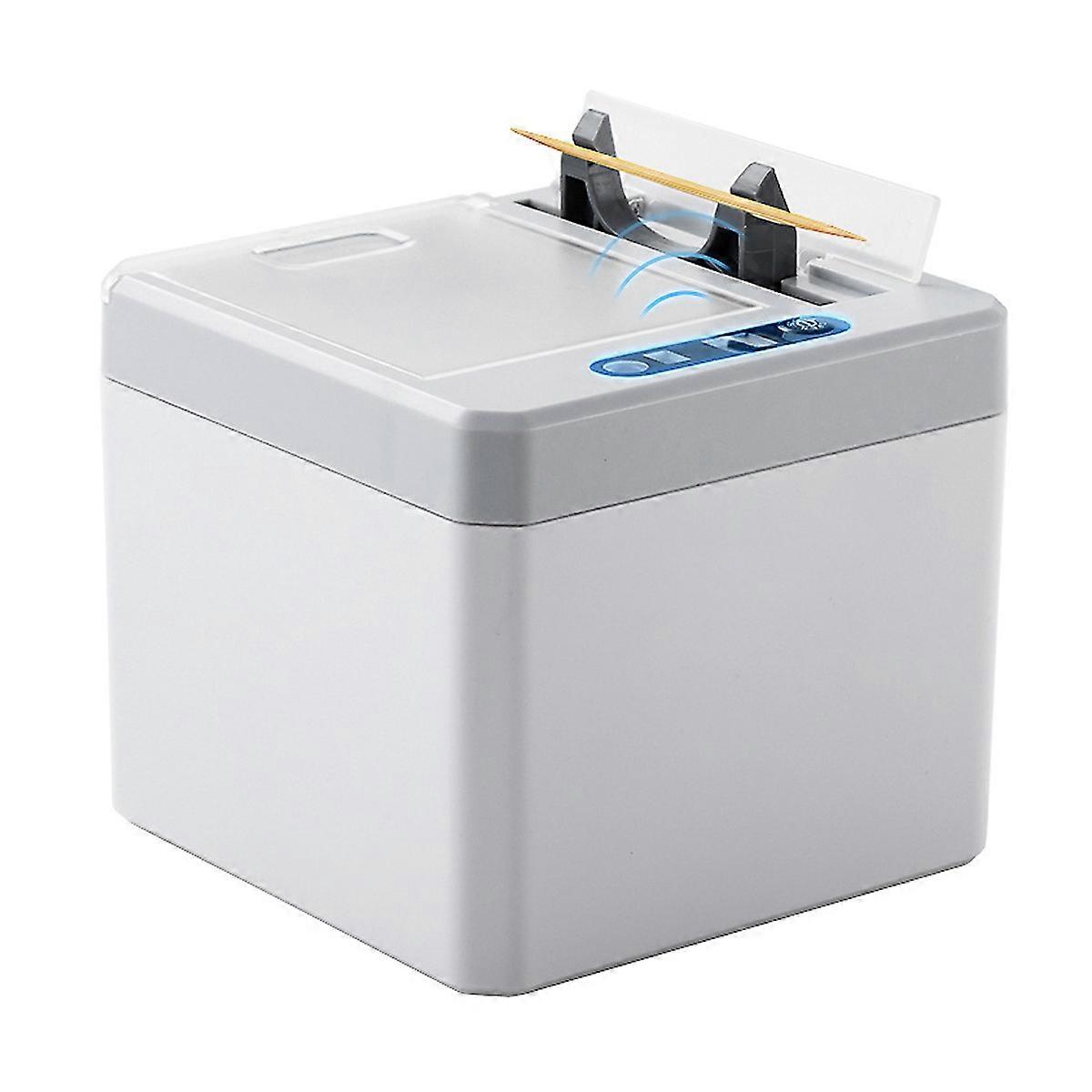 Smart Toothpick Dispenser Auto Infrared Induction Toothpick Box Portable Toothpick Storage Holder for Home Office Kitchen
