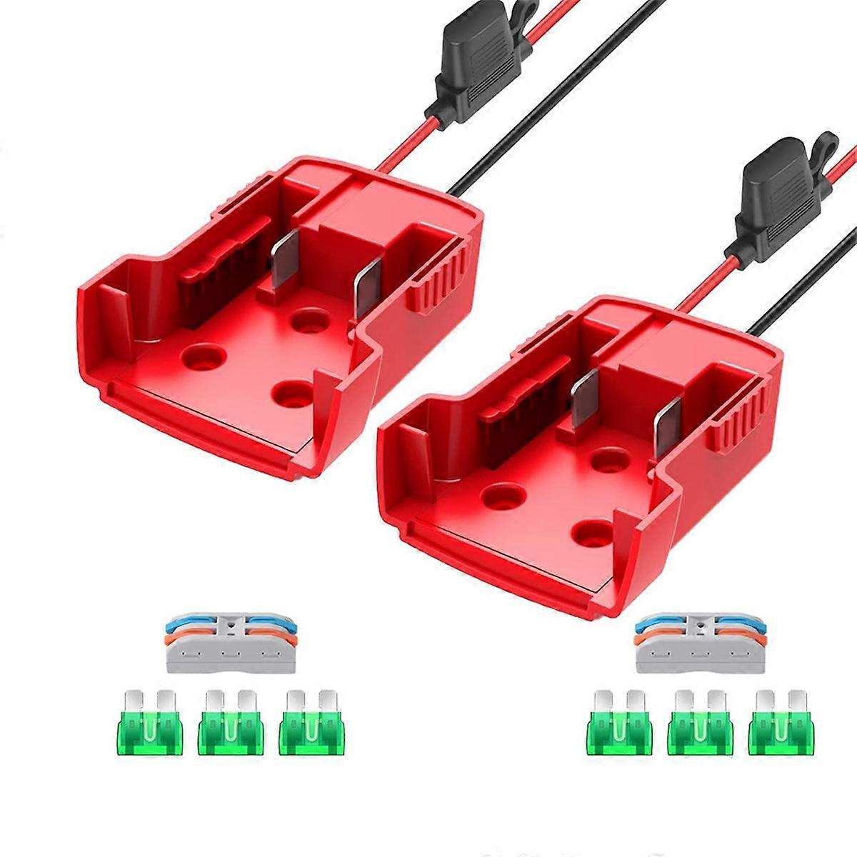2 Packs Power Wheel Adapter for Milwaukee M18 Battery Adapter