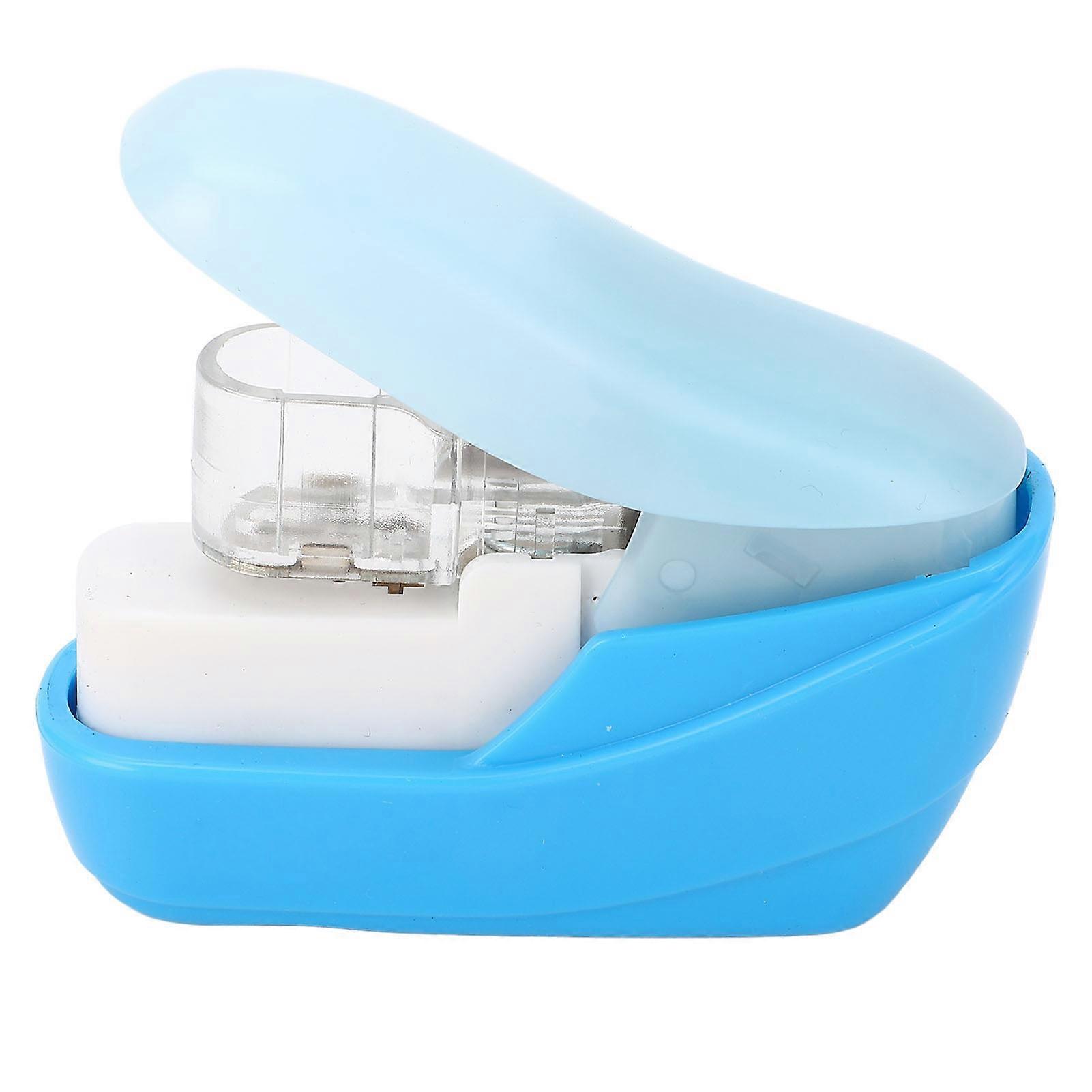 Portable Needleless Stapler for 4 Sheets A4 Paper, Stapleless Office and School Paper Fastener, Eco-Friendly Document Binding Tool