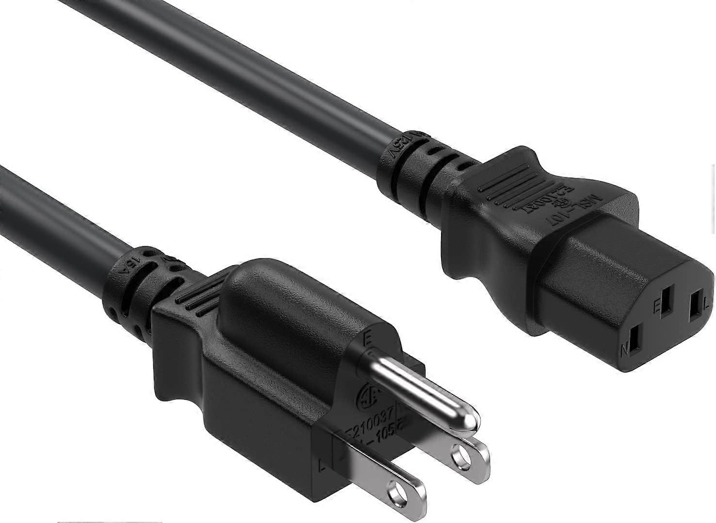 High quality brand new CableLeader 3ft 14 AWG Universal Power Cord IEC320 C13 to NEMA 5-1