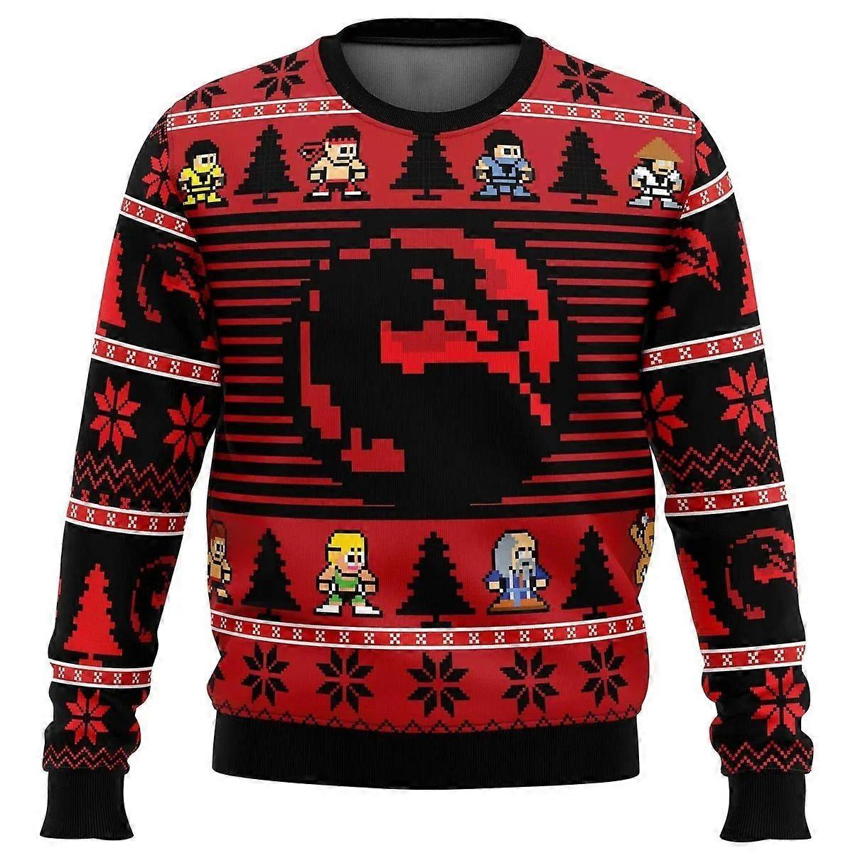 2023 New Mortal, Come and Complete Him - Men's Santa Claus Sweaters, 3D Sweaters and Tops, Christmas Gifts, Autumn and Winter