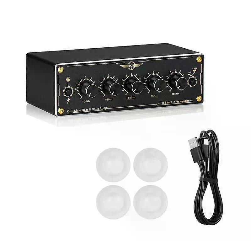 EQ5 20 Channel Mni 5-Band Analog EQ Preamp Audio Equalizer Home/Car Audio Processor Stereo Pre-Amplifier