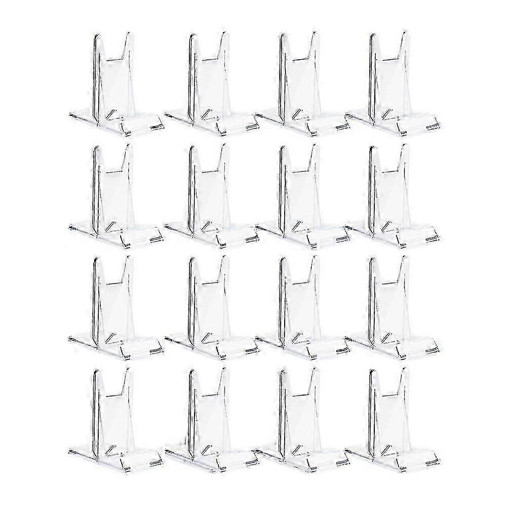 16pcs Book Stand For Display Crystal Book Holder Display Adjustable Book Easel Collector Display Stand For Cd Magazine