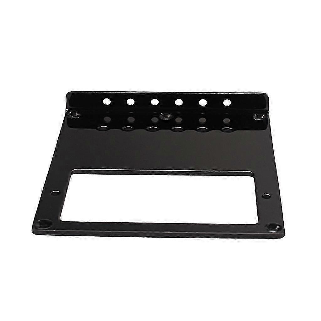 Iron Black 6 String Guitar Bridge Plate with Humbucker Mount Hole for