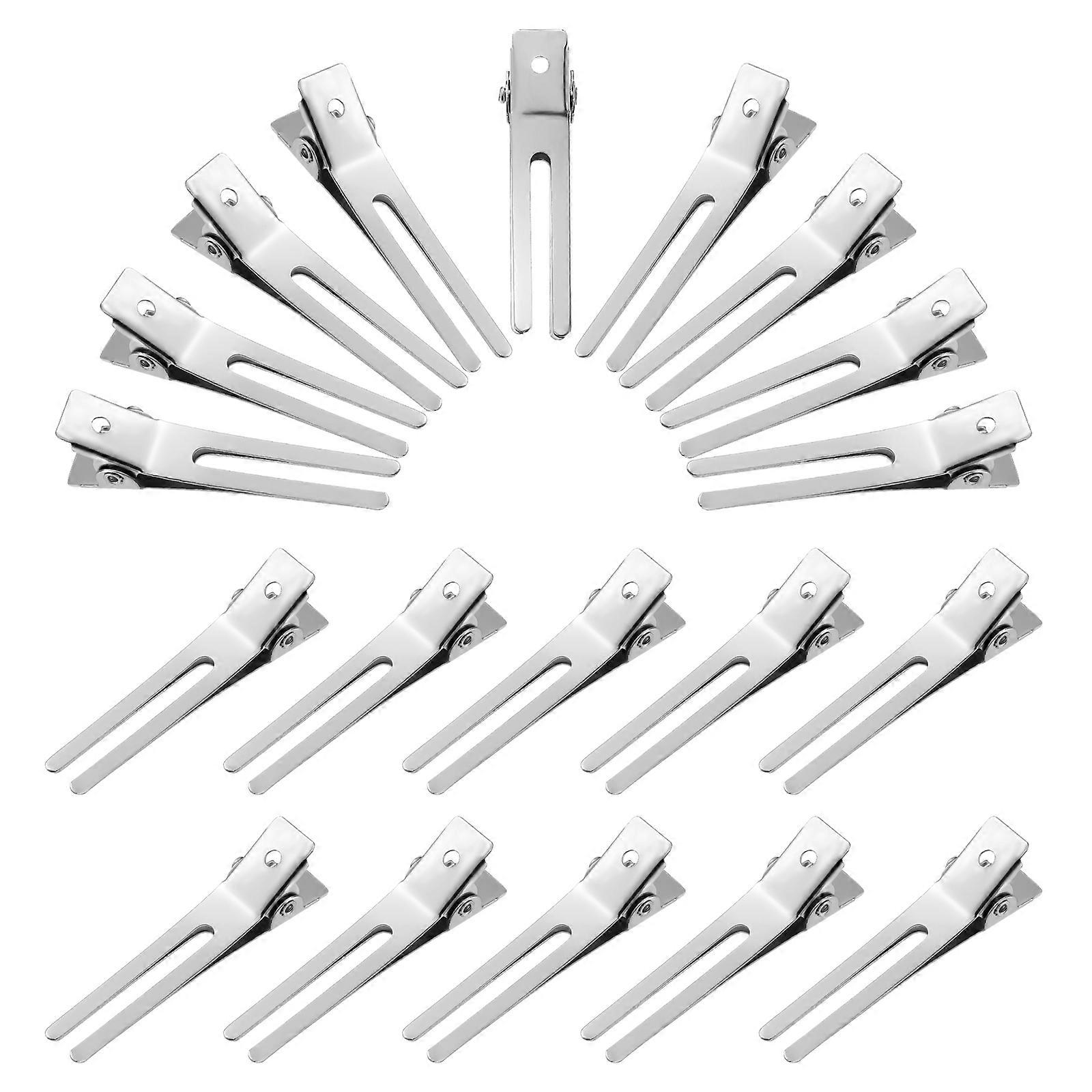 Styling Hair Tools, Durable Metal Clips with Two-Prong Design for Salon Quality