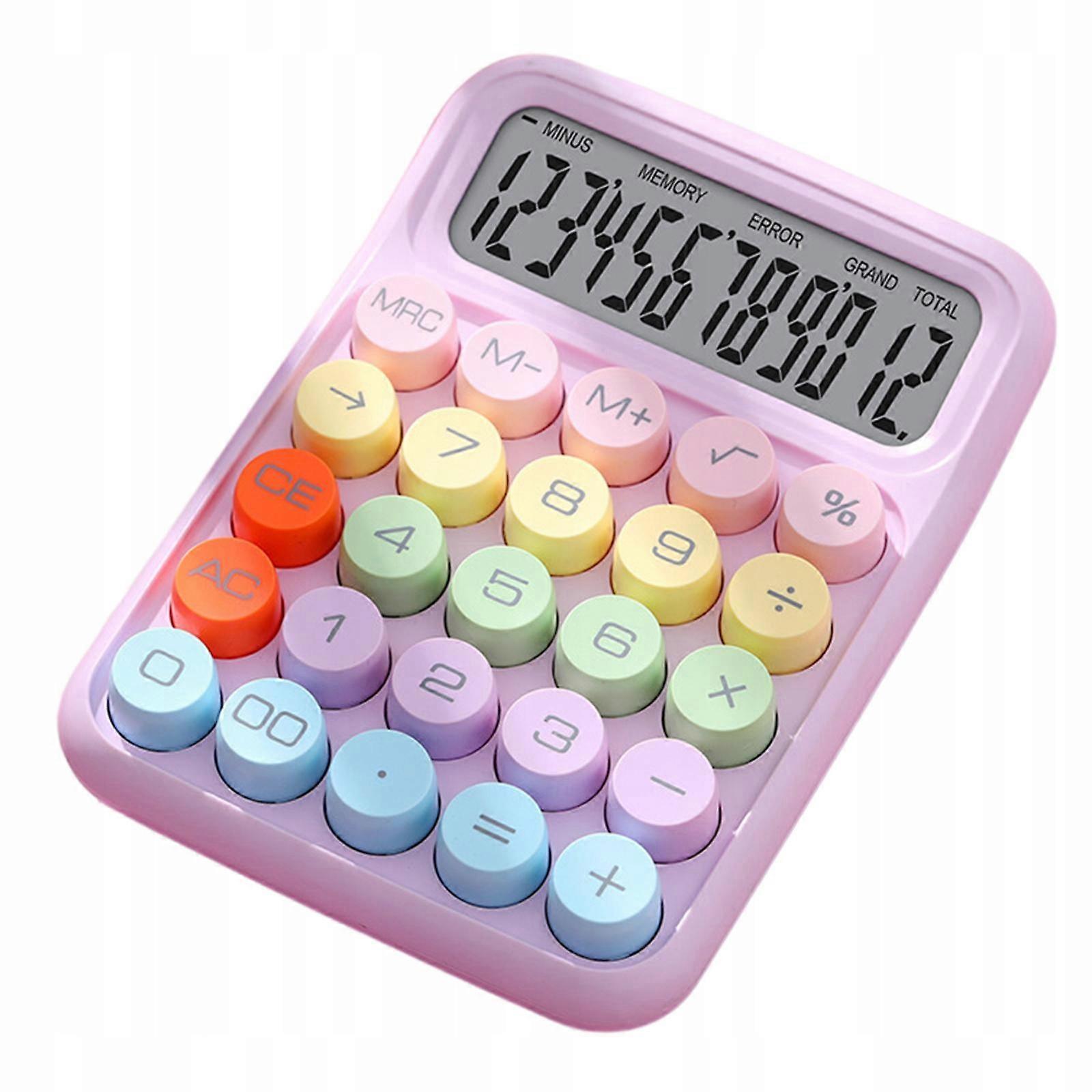 Calculatrice avec imprimante, calculatrice à 12 chiffres pour enfants, bouton