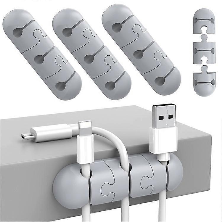 AHASTYLE PT-WE19 Desktop Cable Organizer Silicone Cord Management System Clip Holder