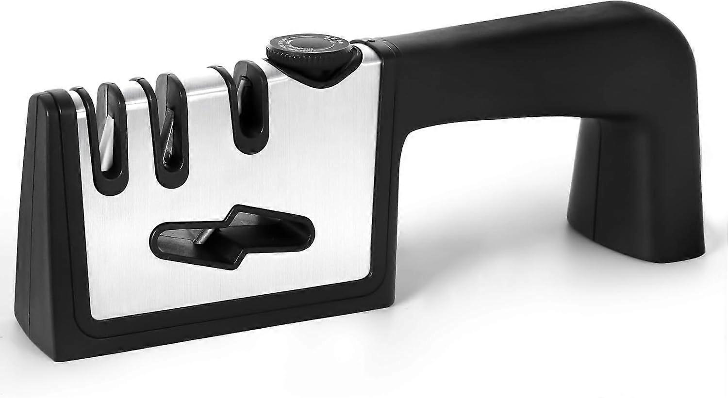 in 1 Professional Knife Sharpener, 8 Position Adjustable Angle Knife Sharpener with Scissor Sharpener, Knife Sharpener for Kitchen Knives & Scissors