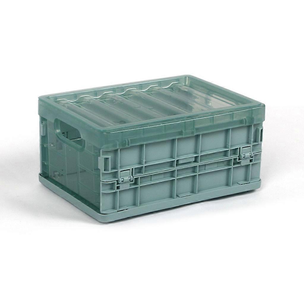 Organizing Storage Baskets Case Folding Student Desktop Basket Tape Stationery Plastic Foldable Container Storage Box  S blue