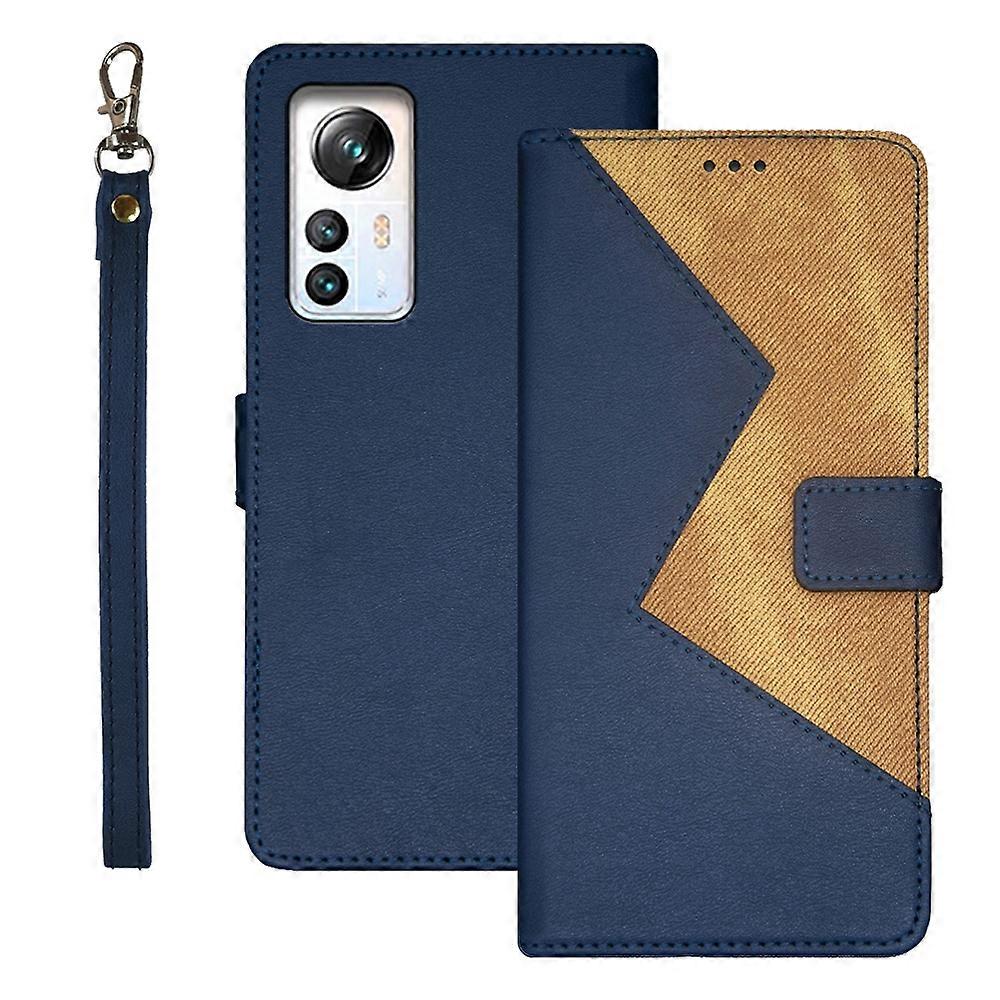 For Blackview A85 idewei Two-color Splicing Leather Phone Case