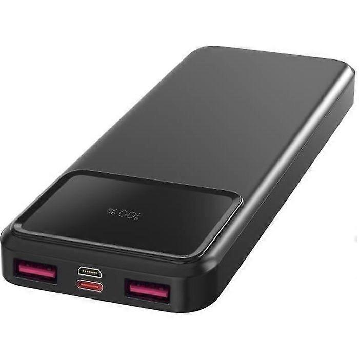 10000mAh External Battery USB USB-C Micro-USB Fast Charge LED Screen Phonillico®