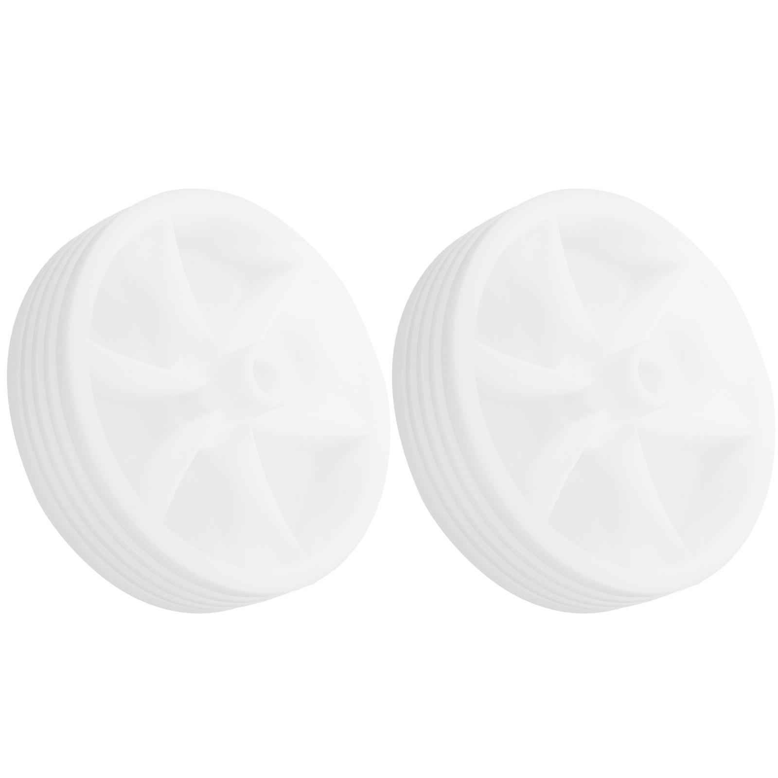 Bike Stabilizer Replacement Wheels – White, Slip & Wear Resistant Balance Wheels for Safe Riding Training Support