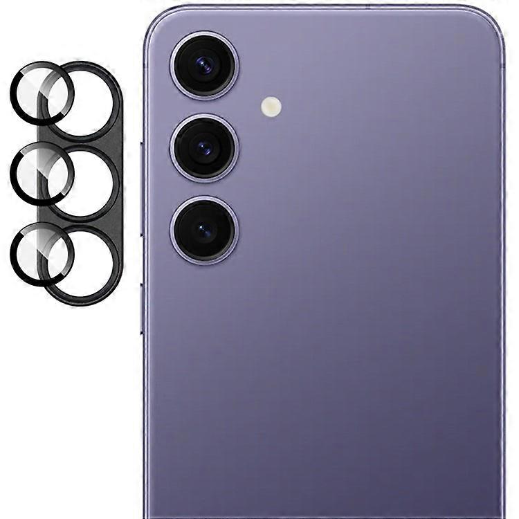 Kompatybilny z IMAK do Samsung Galaxy S25 + Folia na obiektyw aparatu Metalowa osłona obiektywu + osłona obiektywu ze szkła hartowanego