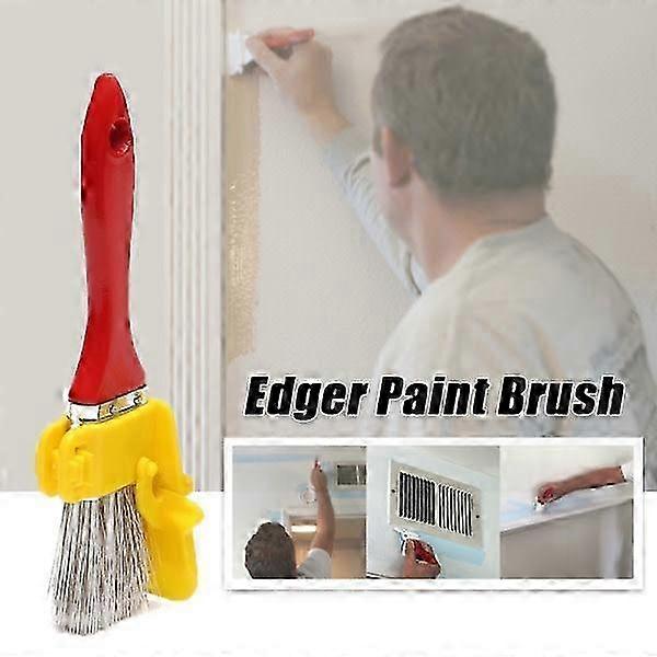Professional Paint Edger Brush Tool Set, Suitable for Various Painting Projects, Red and Brown Multi-Color