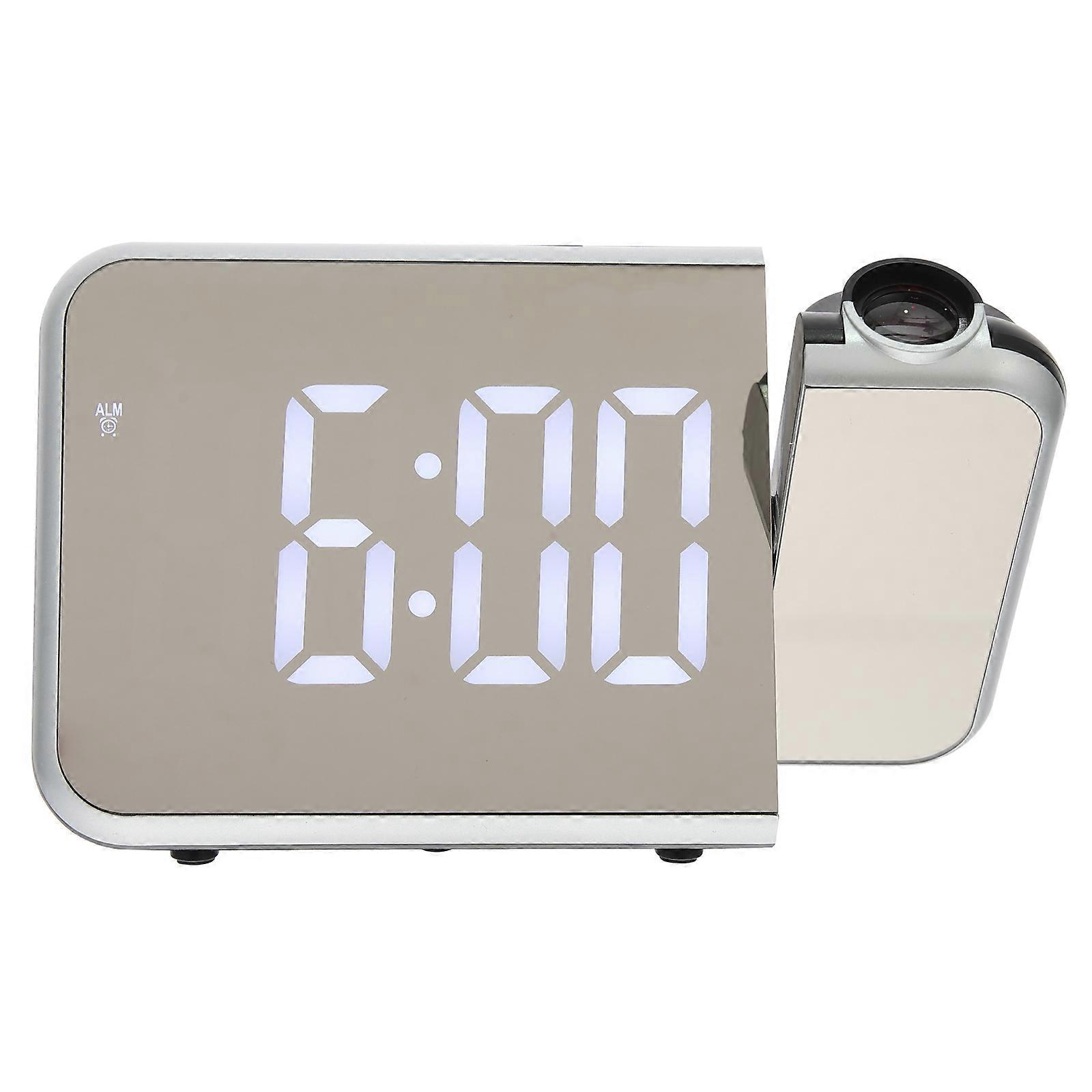 Projection Alarm Clock for Bedroom, Creative Electronic Clock with Delicate Details