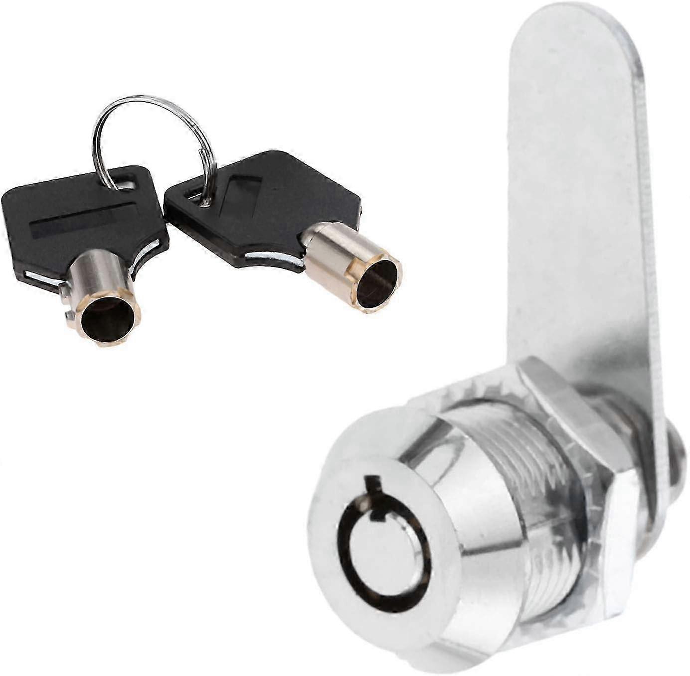 Zinc Alloy Tubular Lock for Security Drawer Door Cylinder Mailbox Tool Box Lock with 2 Keys, Compatible with Various Brands