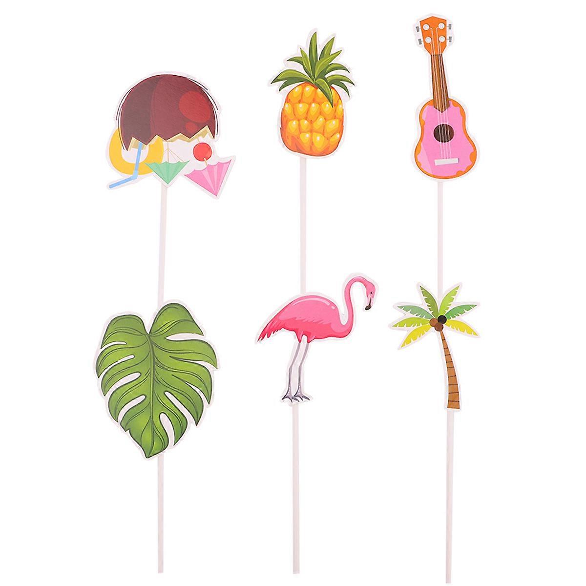 Stylish Paper Flamingo Adornments Enhancing Your Baking Creations