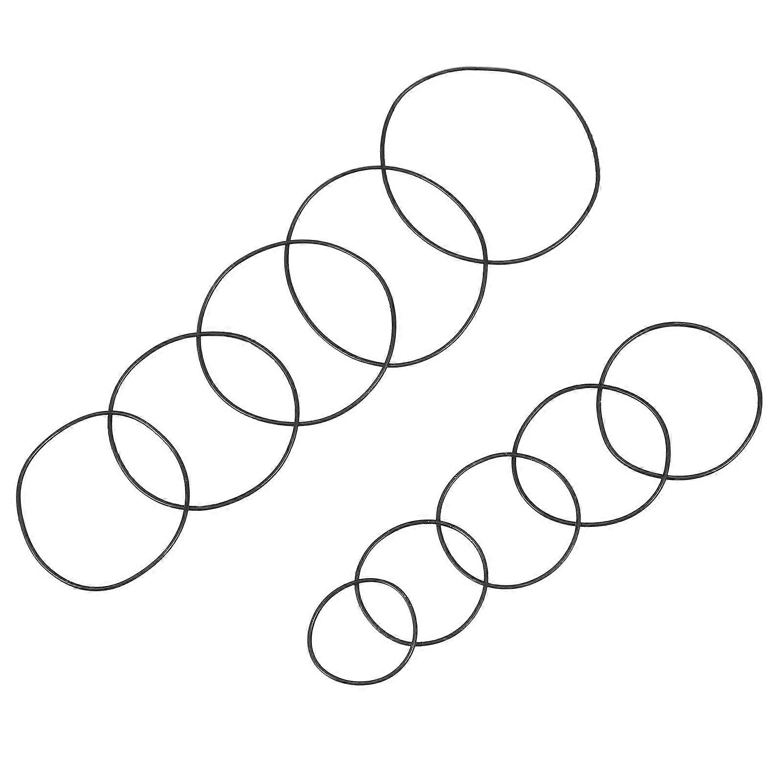 200pcs Durable Rubber Watch Gaskets Assorted Thickness Sealing Washers for Watch Repair DIY Watchmaking and Back Cover Sealing