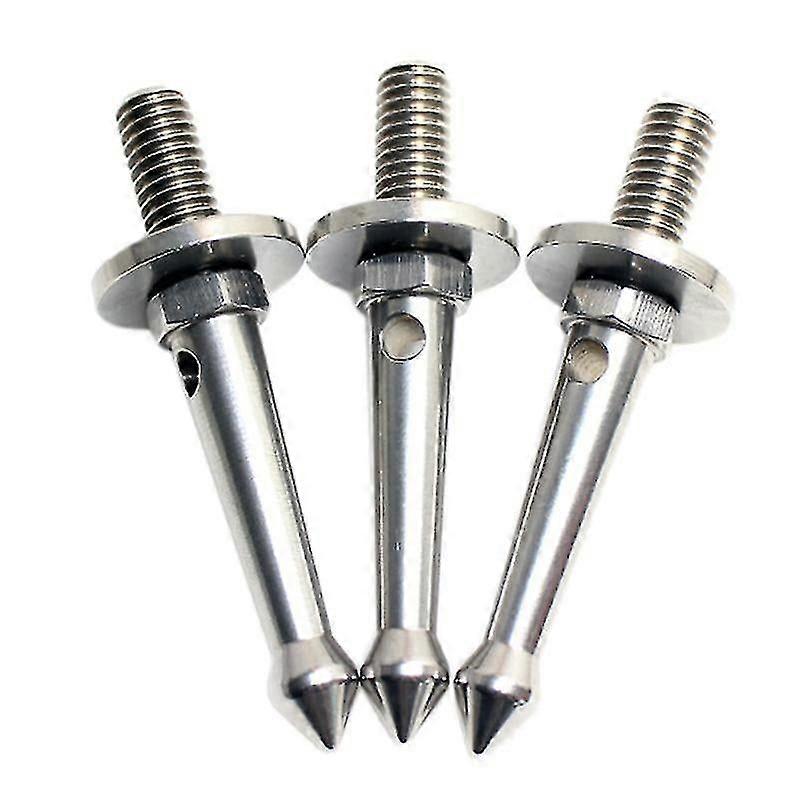 3st rostfritt stål 3 / 8 "stativ fotspikar för gitzo / manfrotto / sirui / benro, mjuk lös terräng