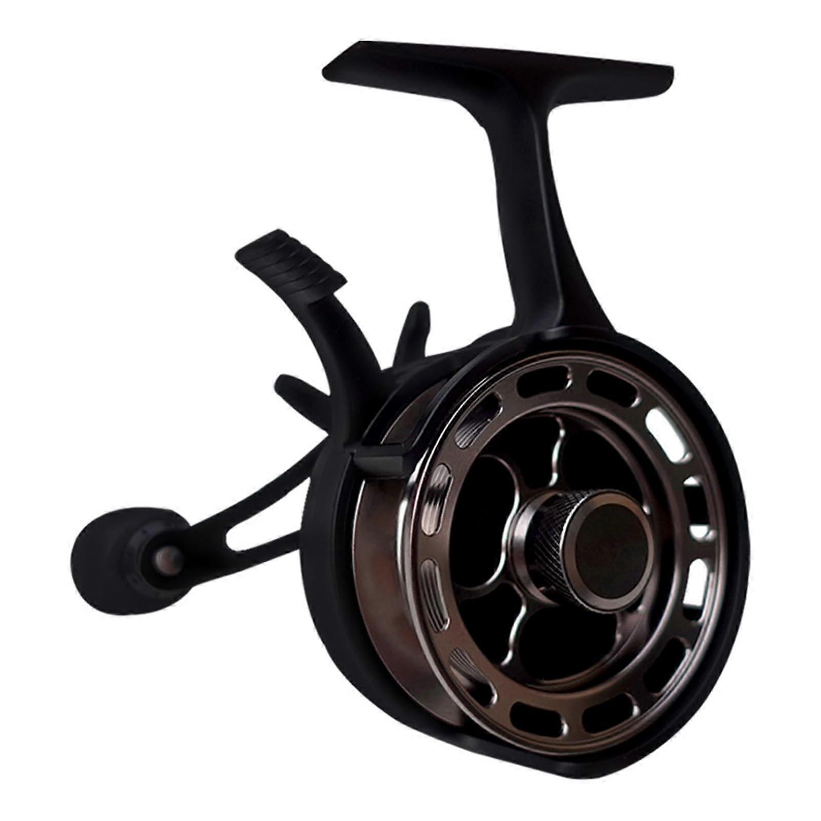 Inline Ice Fishing Reels With Roller Magnetic Drop System, 3.2:1 High Speed, 3+1BB Inline Fishing Reel