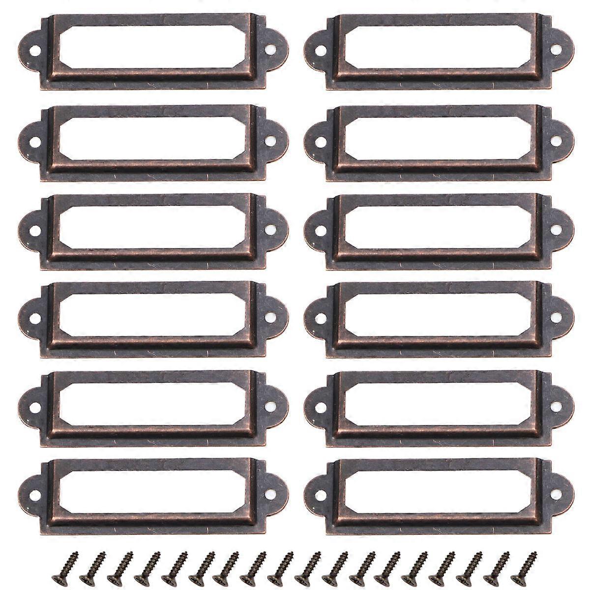 File Drawer Tag Holder, Strong Iron Material for Shelf Marking