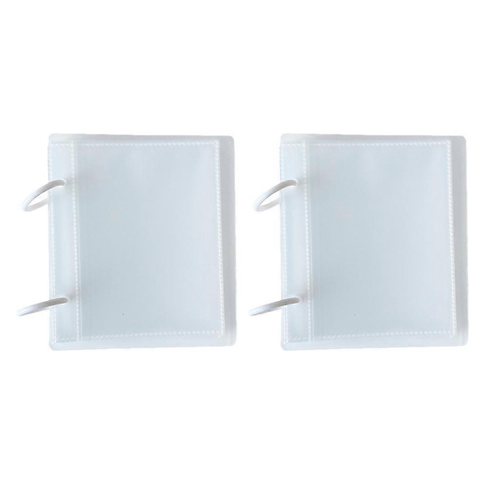 デザインストア写真とポストカードのための透明PPフォトアルバム2個