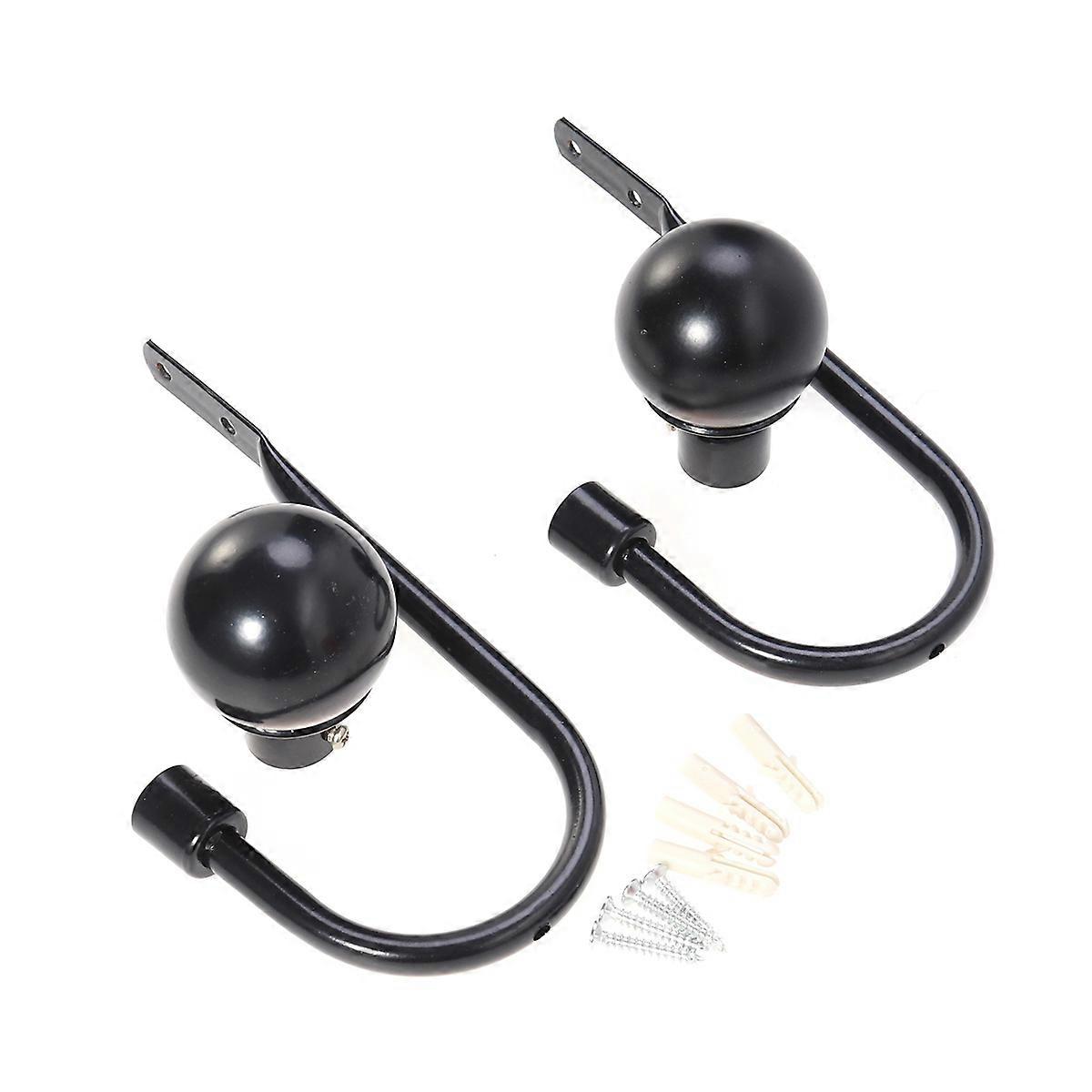 Curtain Hangers U Shaped Wall Mounted Curtain Holdbacks Tassel Hooks Home Office Use 19x9x3cm Aluminum Alloy Coat Hanger 1 Pair