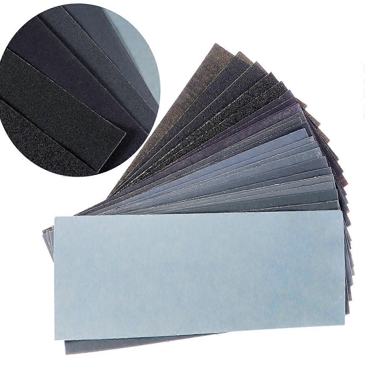 Car Sanding Paper Rectangular Shape For DIY Enthusiasts Wood Turing Finishing 36Pcs