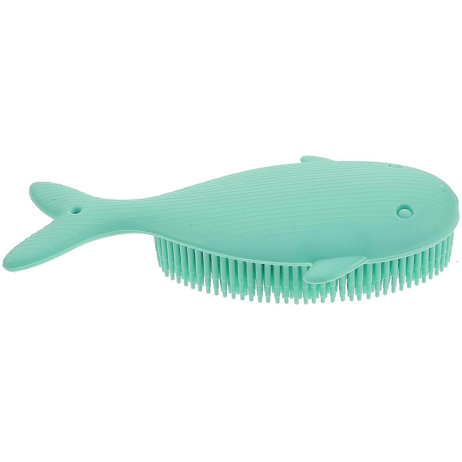Silicone Body Scrubber Bath Brush with Scalp Massaging Soft Exfoliating Tool for Gentle Skin Care Durable for Relaxation