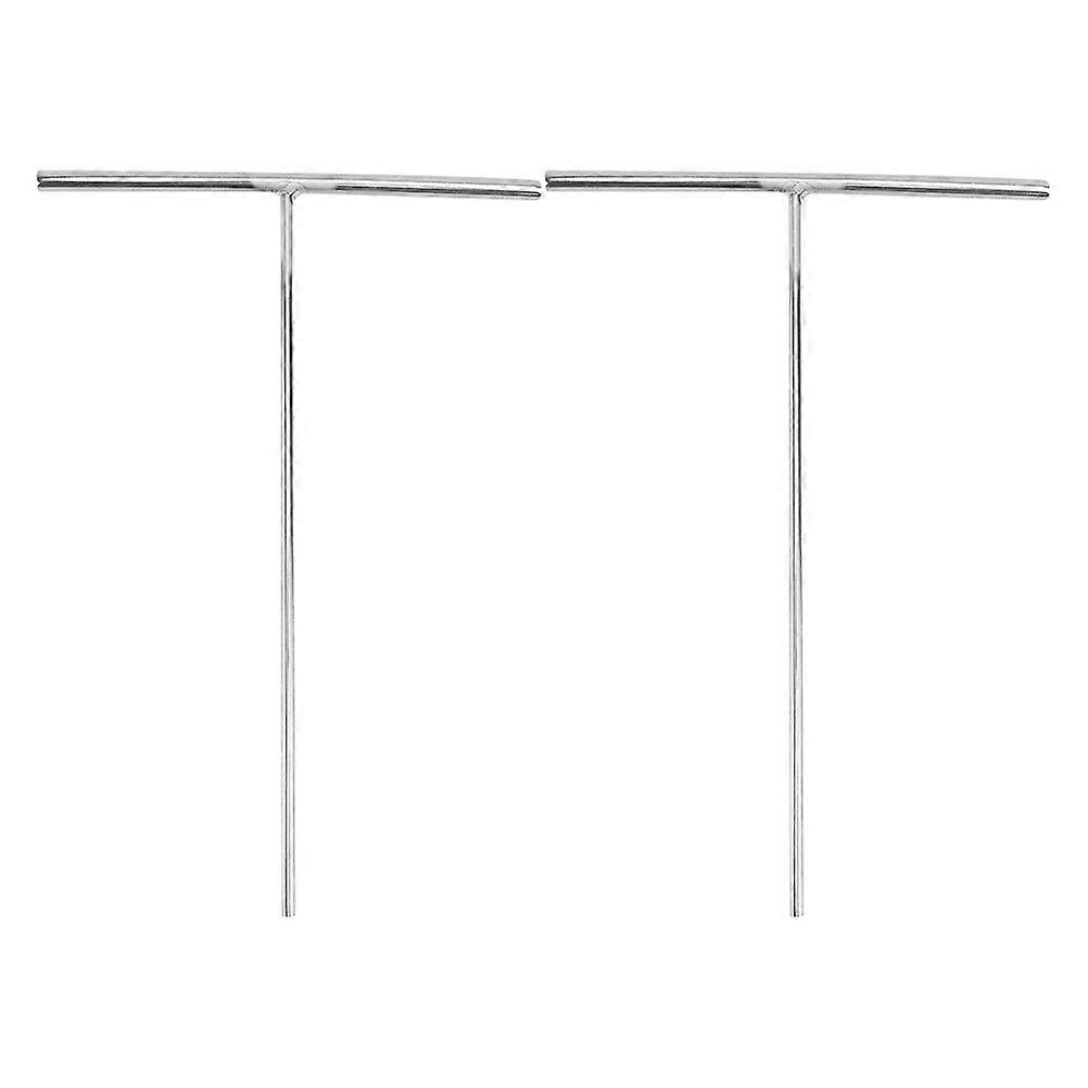 Cake Frosting Smoother Stainless Steel Pancake Crepe Tool Set T Shaped Ergonomic Handle For Home Users 2Pcs