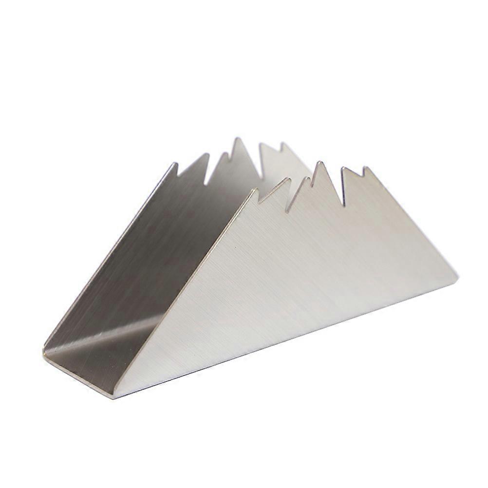 Stainless Steel Paper Towel Rack Triangle Vertical Holder for Daily Use in 17 x 4.5 x 6.7 cm 1Pcs