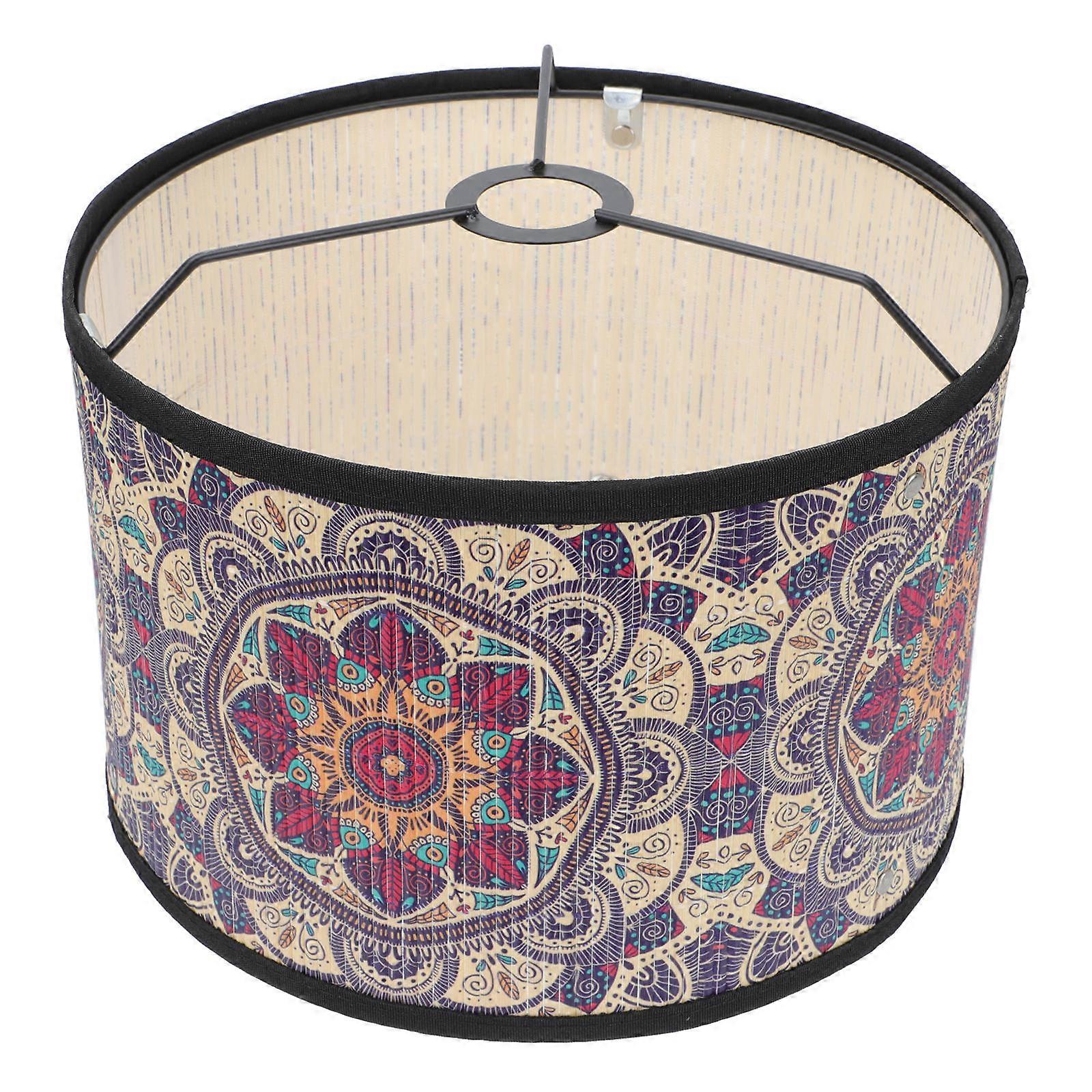 1Pc Colorful Ethnic Style Desk Lamp Shade Decorative Household Lighting