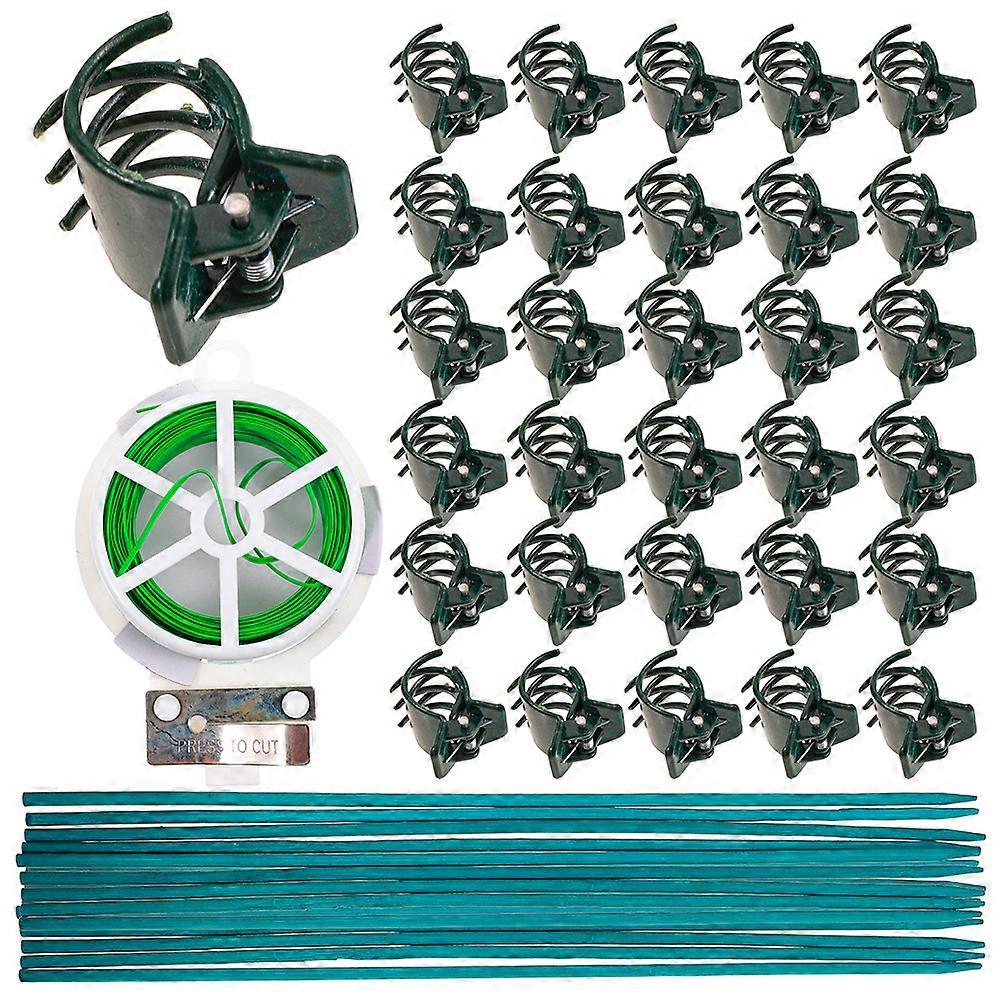 1 Set Orchid Plant Support Clips With Clips Colored Poles Ties Flexible Gardening For Strong Plant Support