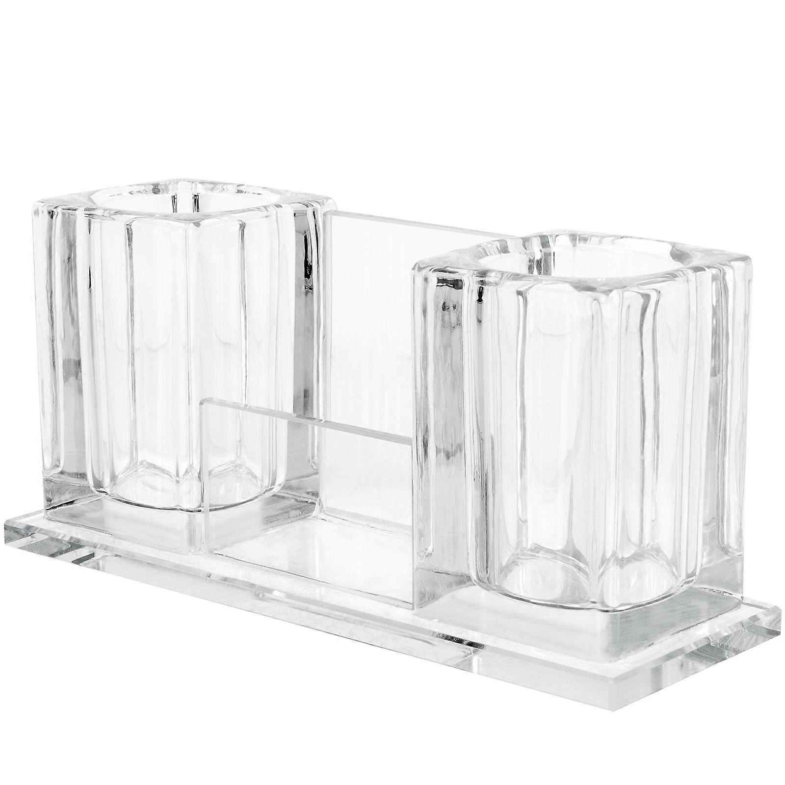 Microphone Stand Tabletop Acrylic Microphone Holder For Mic Stand Broadcasting Square Base Mic Storage 1Set