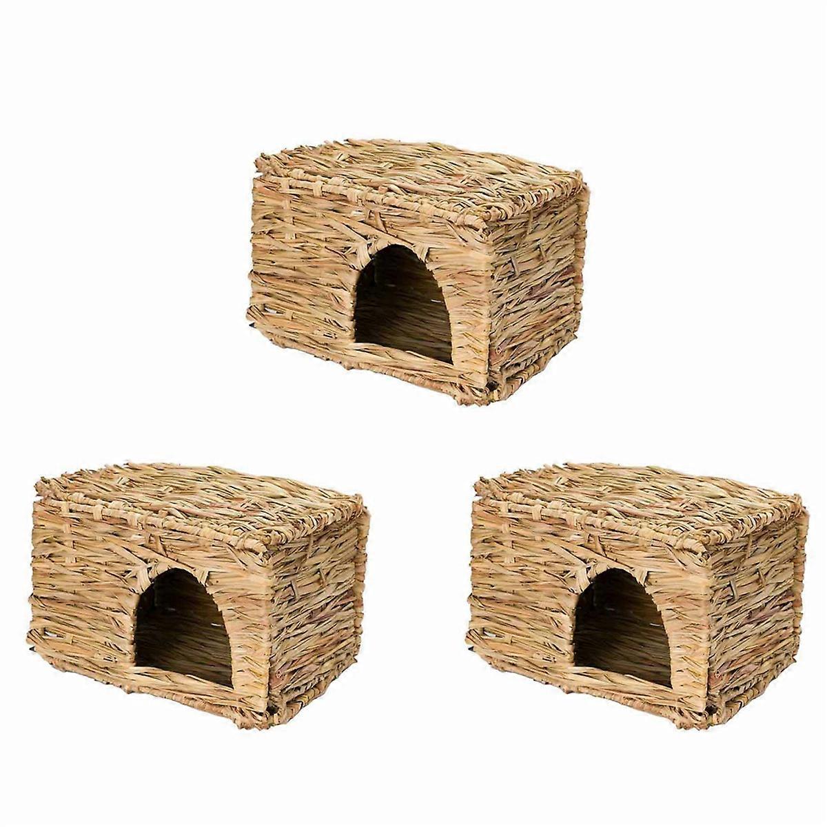  Guinea Pig Ferret Folding Straw Grass House