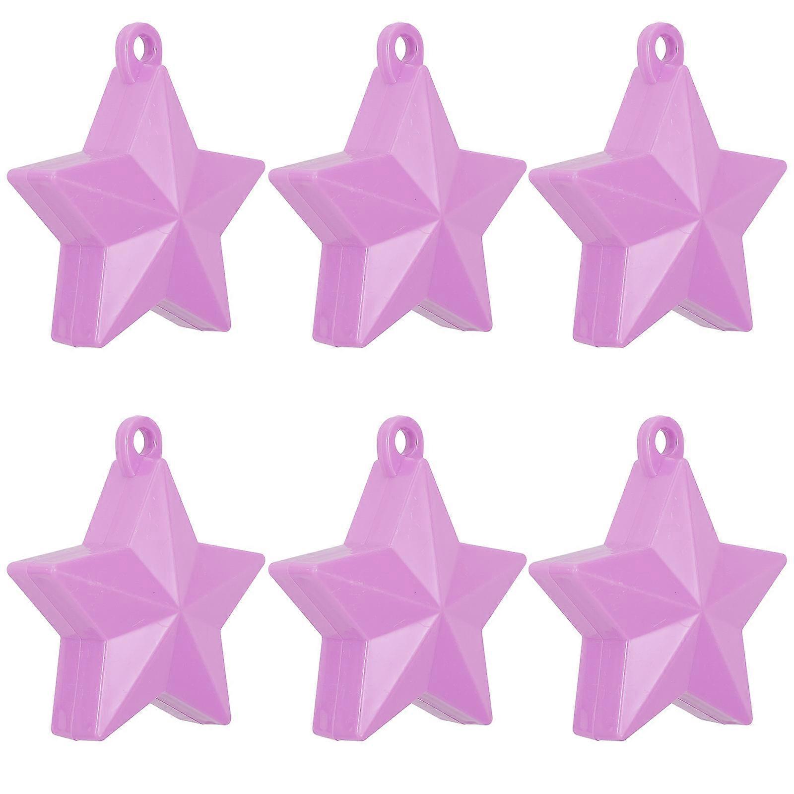 Weights For Balloons Delicate Star Balloon Tie-Down Outdoor Parties Concrete Block 3.7×3.5×1.4in 6Pack