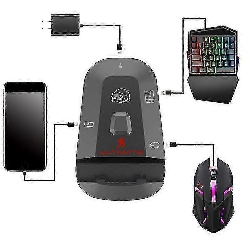 Gamepad Controller USB Gaming Keyboard Mouse Converter for IOS 13.4 Android to PC Bluetooth