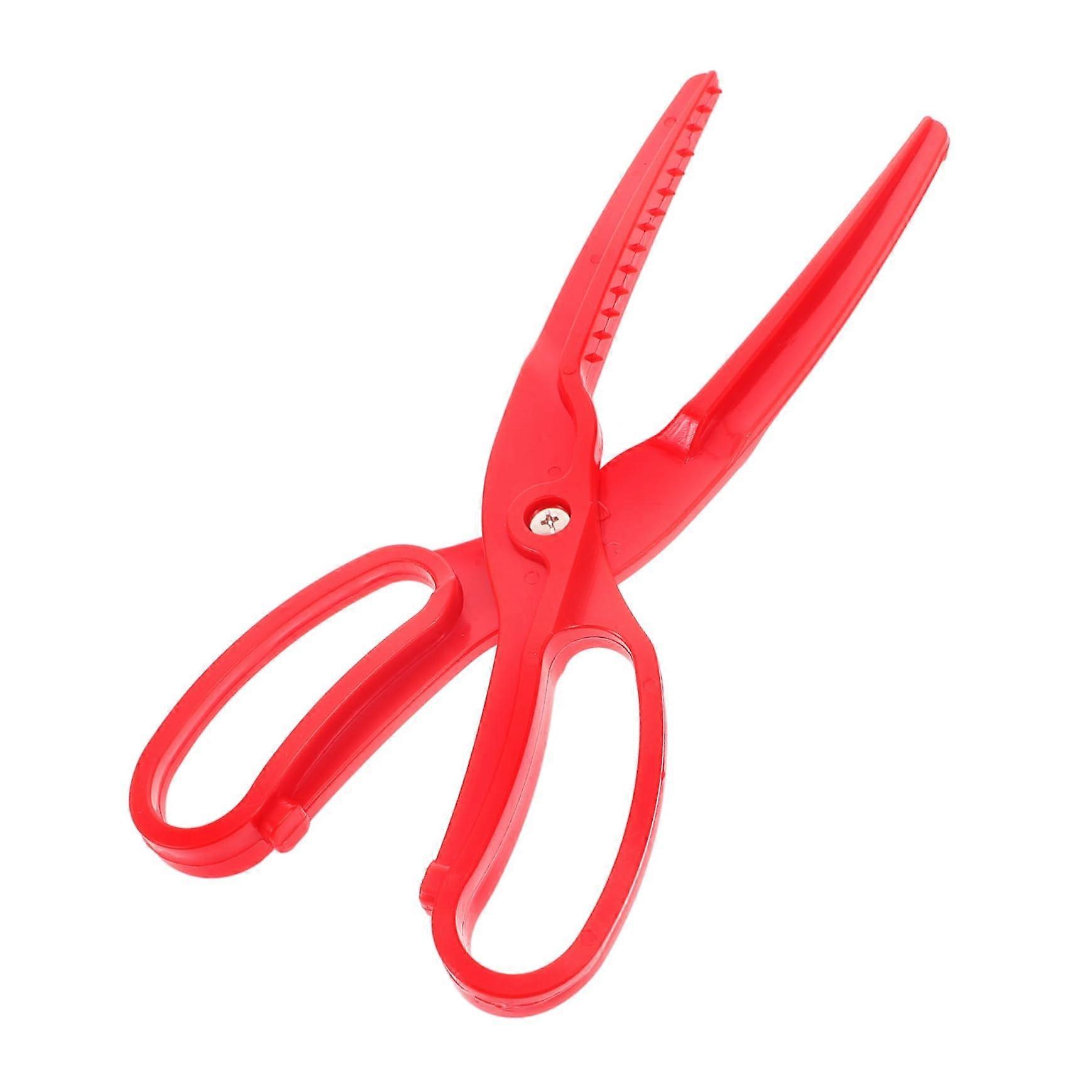 Fish Control Device Fishing Pliers Kit with Compact Wire Cutter, Blue Crimping Pliers, Hook Remover, and Red Scissors