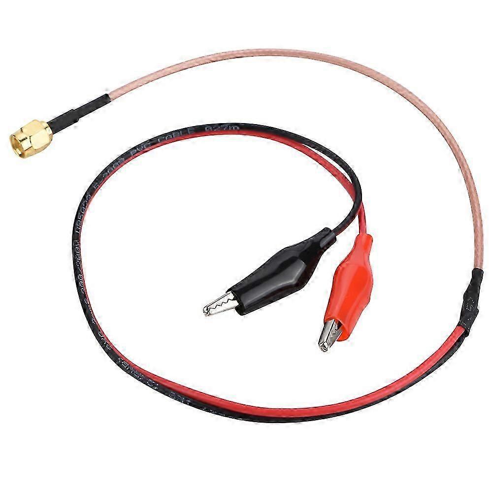 1Pcs Radio Frequency Connection Cable Red Black Test Lead Testing Wire 52cm