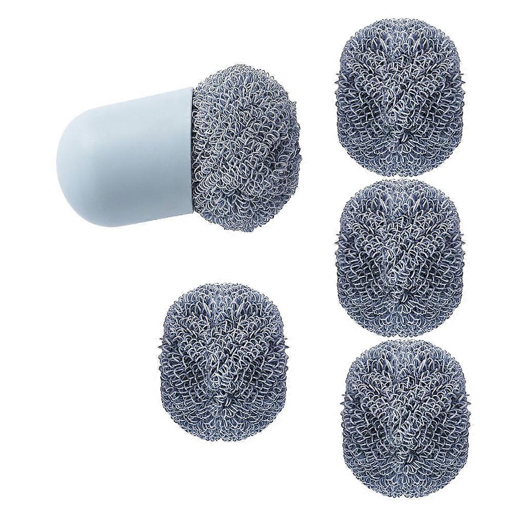 Brush For Kitchen Nano Cleaning Balls Dishwashing Brush For Kitchen Use Sky-Blue Ergonomic .5x7x7cm 6Pcs