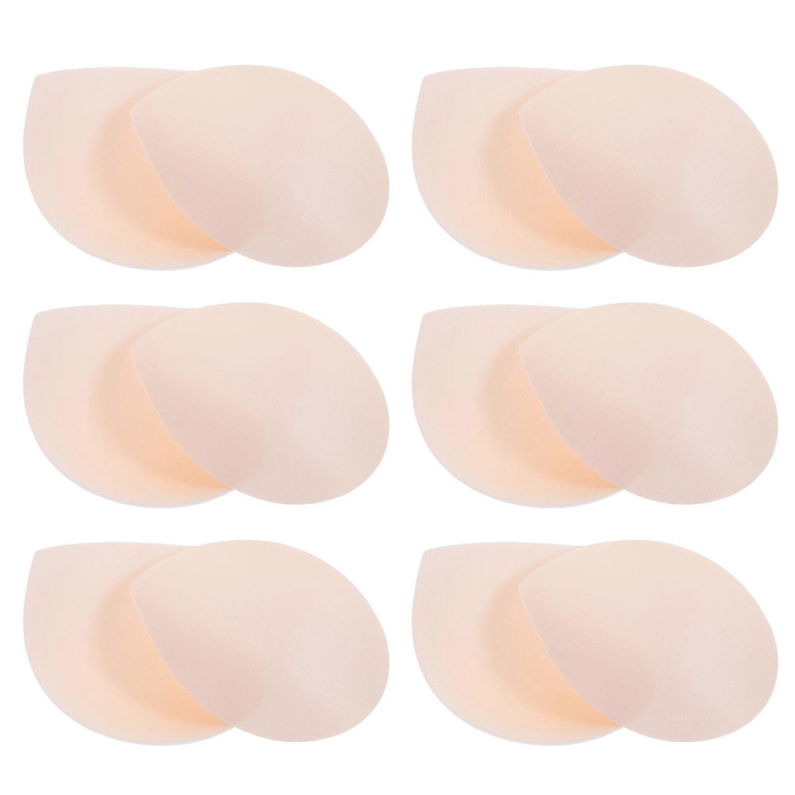 Soft Removable Sponge Inserts for Sports Underwear and Swimwear   Lightweight, Comfortable, Reusable, Beige Triangle Pads   Universal Fit