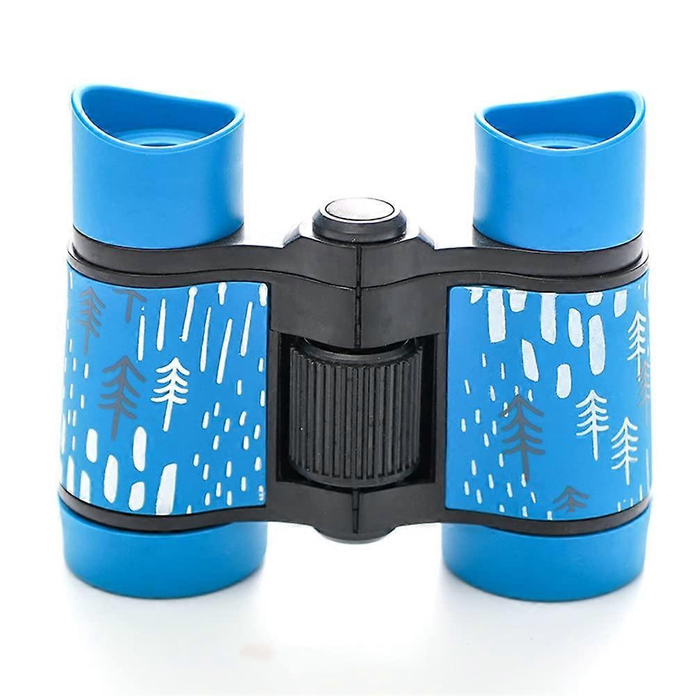 Children's Telescope 4x30 with Colour Rubber Non-Slip Handle for Kids Outdoor Adventures - Indian Blue Binoculars