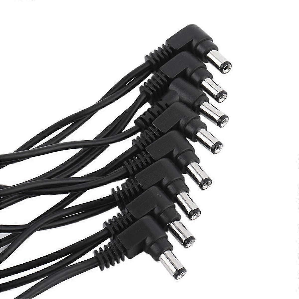Daisy Chain Kabel 1 till 5 Sätt Gitarr Effekt Pedal Tillbehör 9V DC Strömadapter Sladd