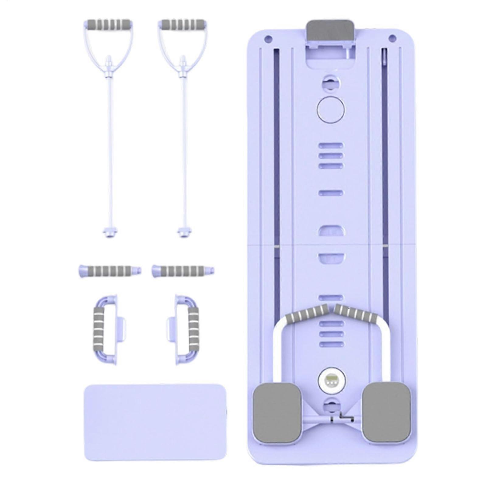 Pilates Reformer  Folding Set for Abdominal Training with Bands Violet
