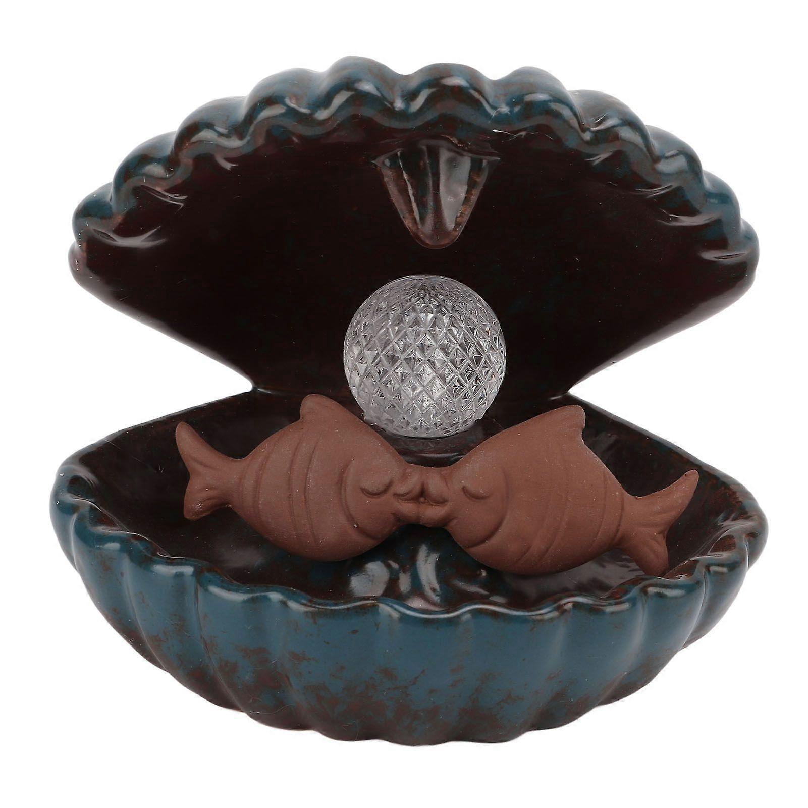 2025 Latest Model  Incense Holder European Style Shell Fish Shape LED Light