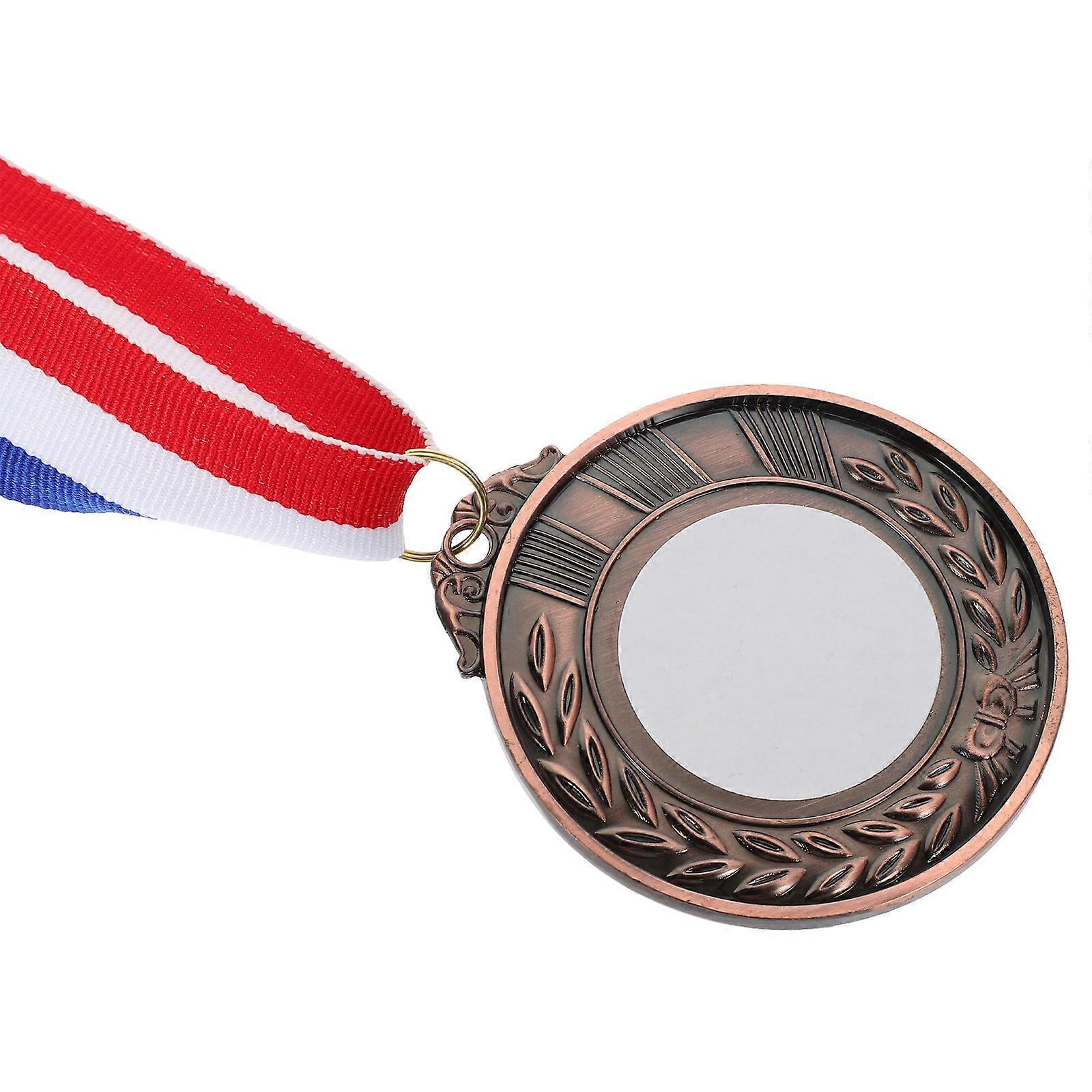 Lightweight DIY Sports Medal with Ribbon – Ideal for Awards, Competitions, Party Prizes, and Recognition Events