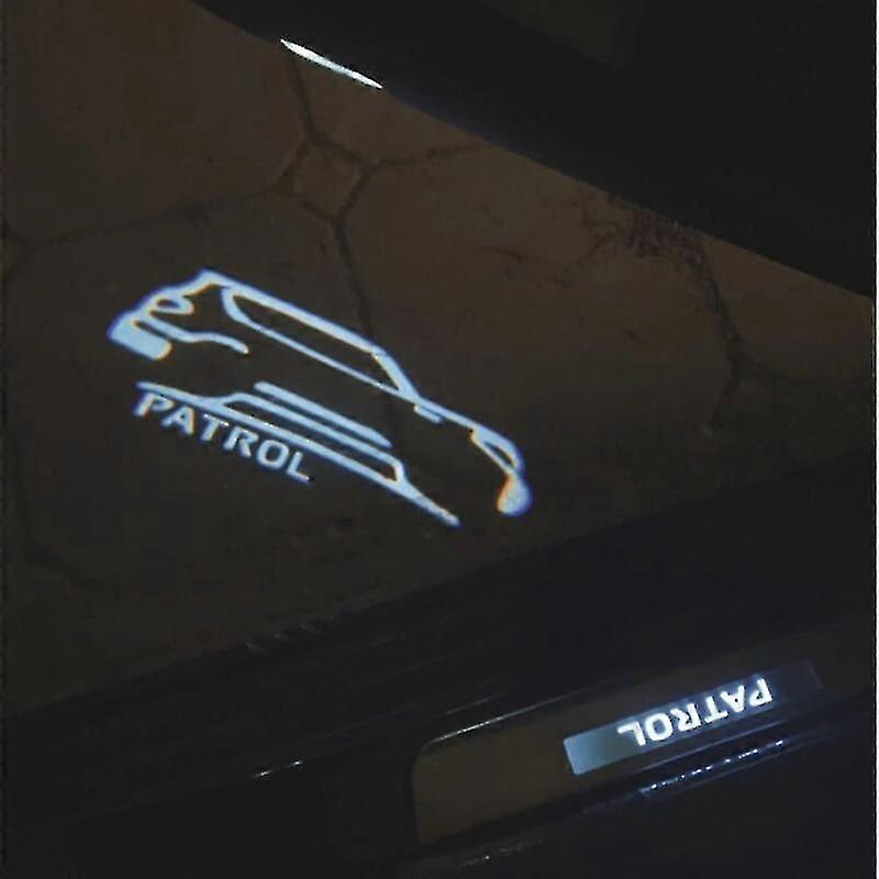 أدى باب العارض الظل شبح ضوء مصباح لنيسان باترول Y62 2013-2021 اكسسوارات إضاءة السيارات G