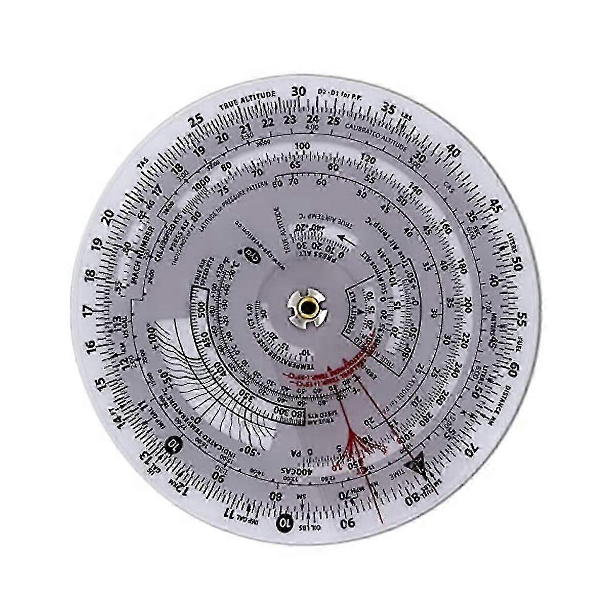 Aviation Flight Training Circular Slide Rule Flight Computer Plotter